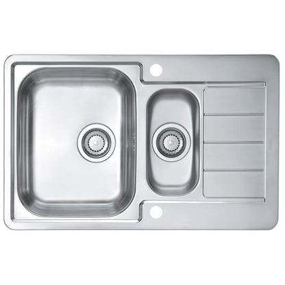 Alveus, Line 70, Stainless Steel, 1.5 bowl, Inset, 790x500x160mm (1067704N)