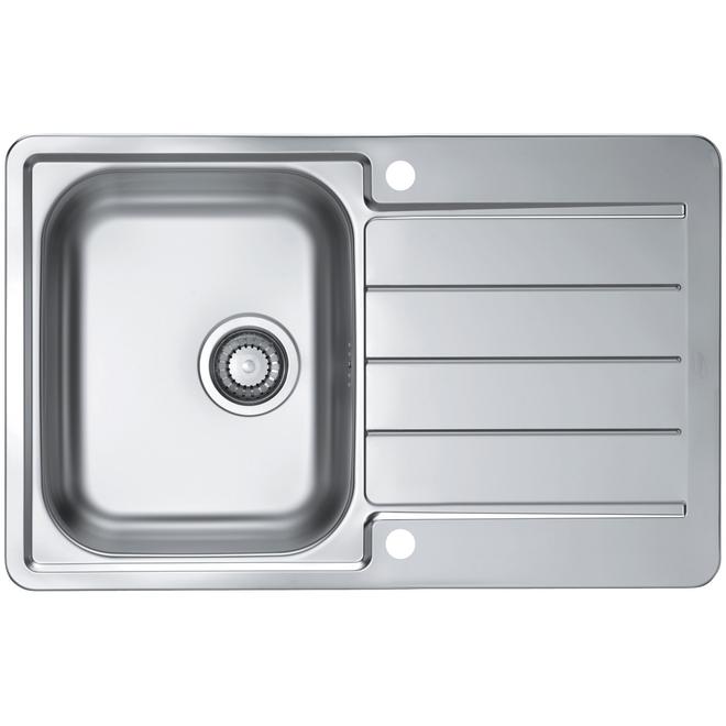 Alveus, Line 80, Stainless Steel, Single bowl, Inset, 790x500x160mm (1067706N)