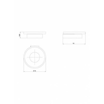 GALA (PURE) GLASS SOAP DISH (TJM014)