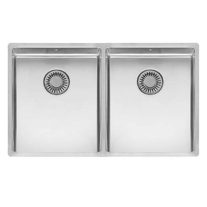 Reginox NEW YORK 34x40+34x40 Inset/Undermount 2 bowl SS Kitchen Sink