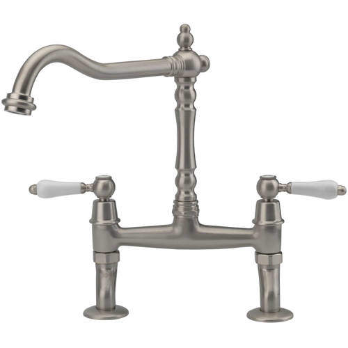 Old Fashioned Ceramic Lever Bridge Kitchen Mixer, 5 Colour options