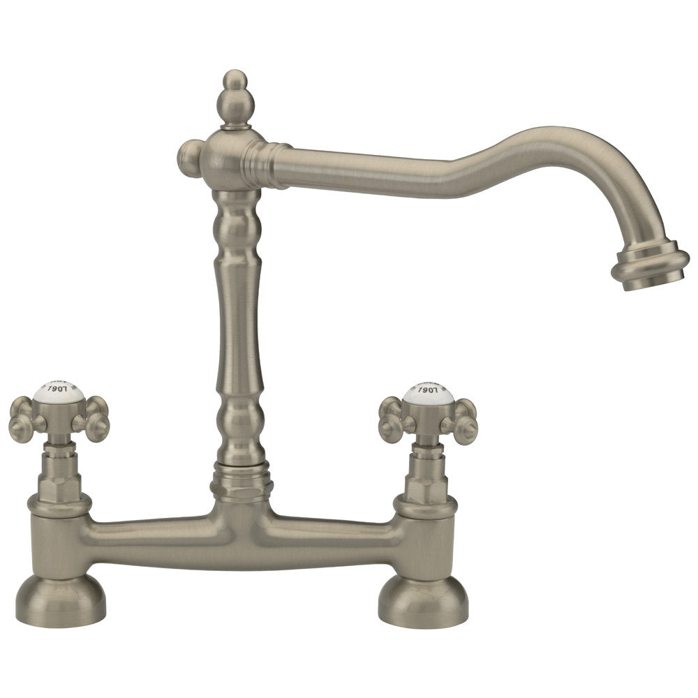 Old Fashioned Kitchen Bridge Mixer Tap 10FBM , 5 Colour options