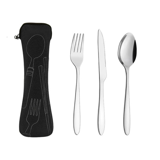 Stainless Steel CAMPING Cutlery Set (MV001)