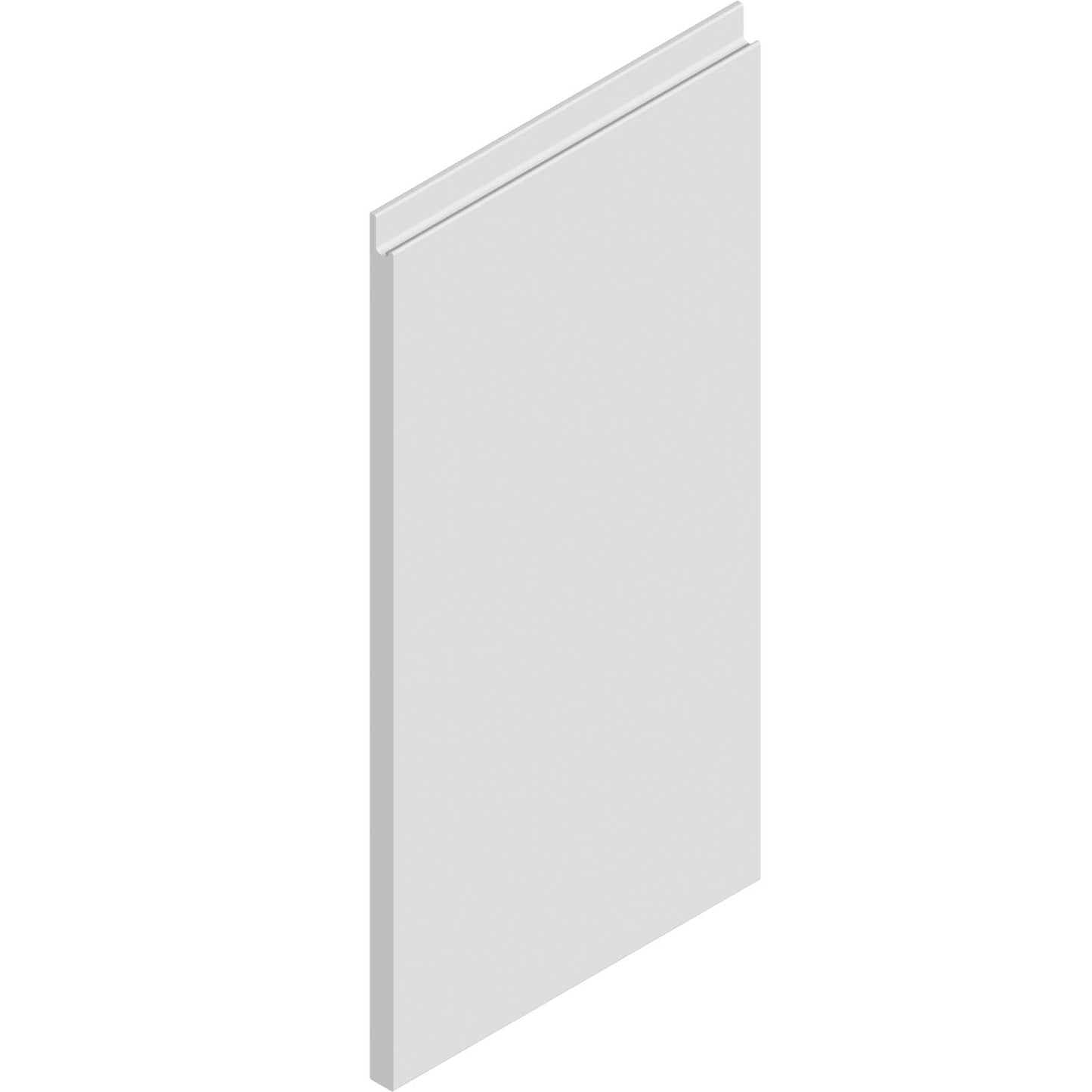 Strada Gloss WHITE J-Pull kitchen cupboard door fronts, end panels and accessories