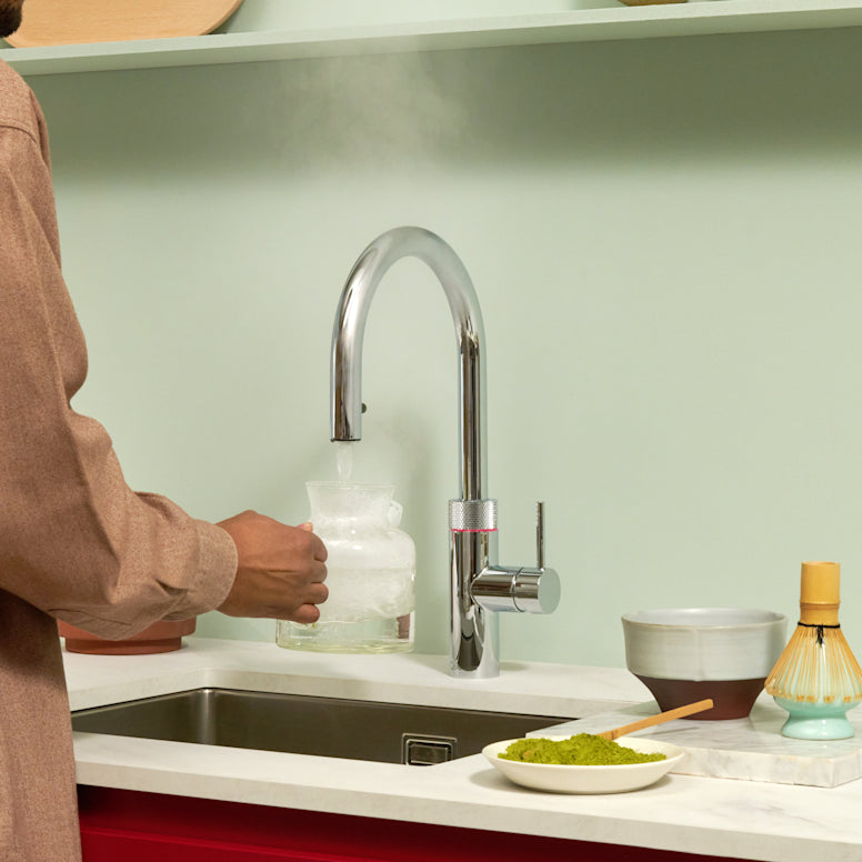 Quooker Flex Round Pull-out Boiling Water Tap CHROME with a choice of Tanks