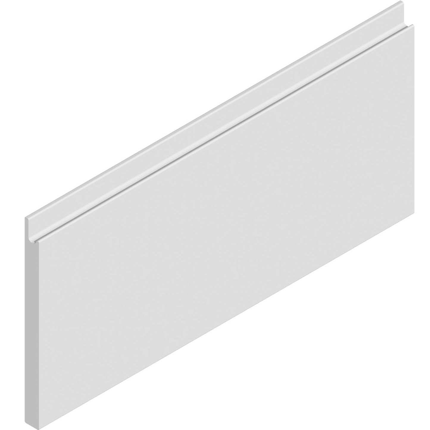 Strada Gloss WHITE J-Pull kitchen cupboard door fronts, end panels and accessories