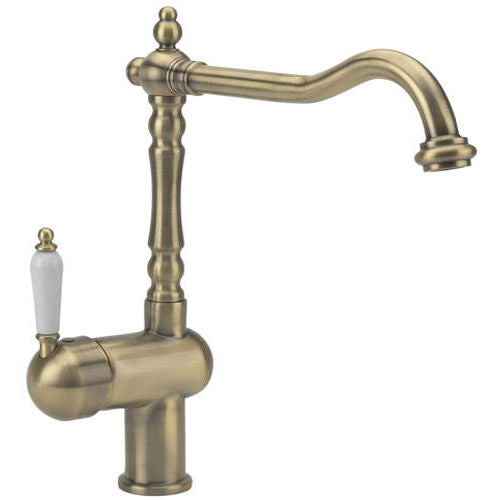 Old Fashioned Single Ceramic Lever Kitchen Mixer Tap, 5 Colour options