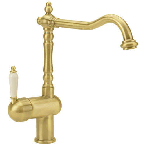 Old Fashioned Single Ceramic Lever Kitchen Mixer Tap, 5 Colour options