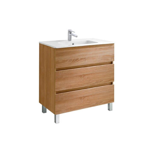 GALA G7900688 JADE 100cm Vanity unit  3 draw OAK (TJM006)