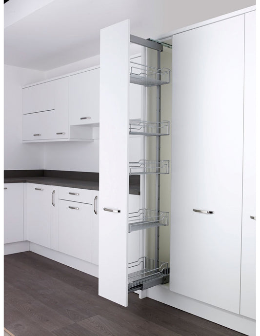 Kesseböhmer Dispensa 300/400/500 Larder Unit Storage Chrome Pull-out, Unhanded
