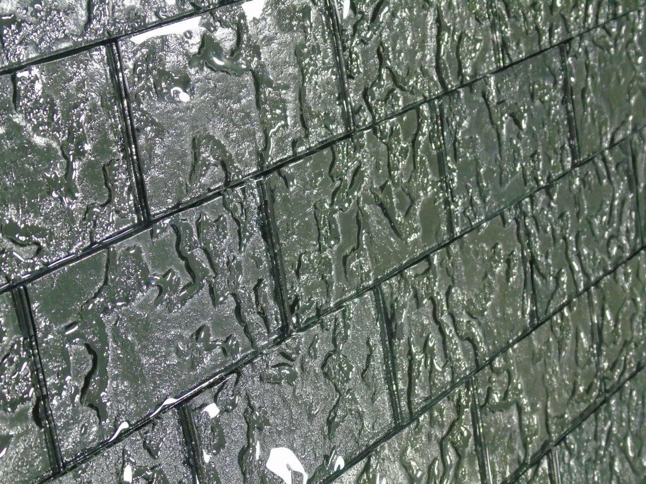 Silver Textured Lava Glass Subway Tile 75x150mm (MT0176)