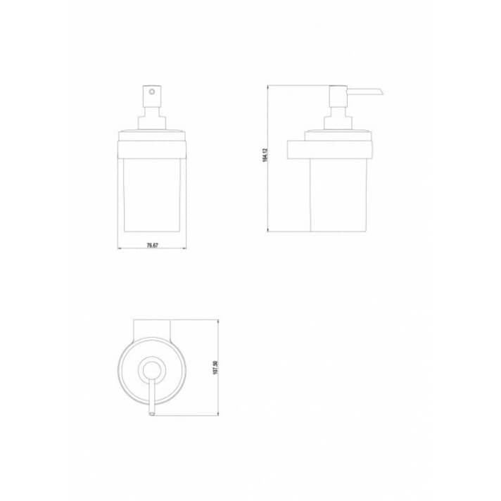 GALA (PURE) LIQUID SOAP DISPENSER (TJM016)