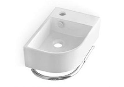 CLEARANCE 60 Corner Ceramic cloakroom Washbasin 41x26,5x12cm 4907 (SP0024)