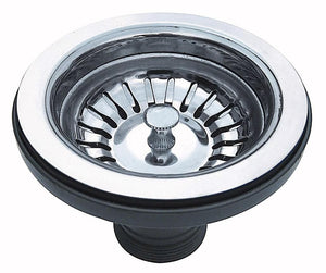 No Overflow Kitchen Sink Chrome Strainer Waste (A2)