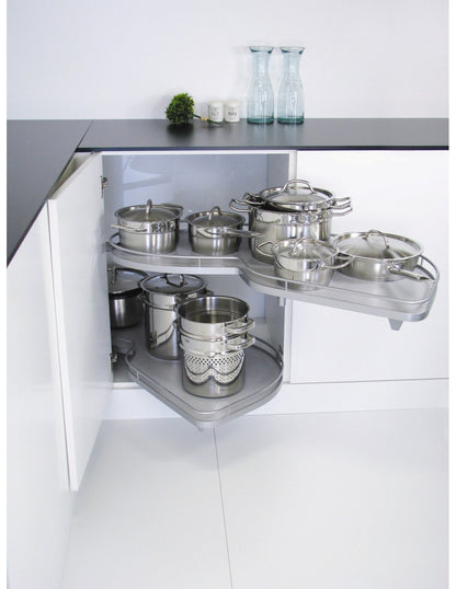 Kesseböhmer LeMans II SILVER Corner Unit Storage shelves 800-1000mm cabinets Pull-out