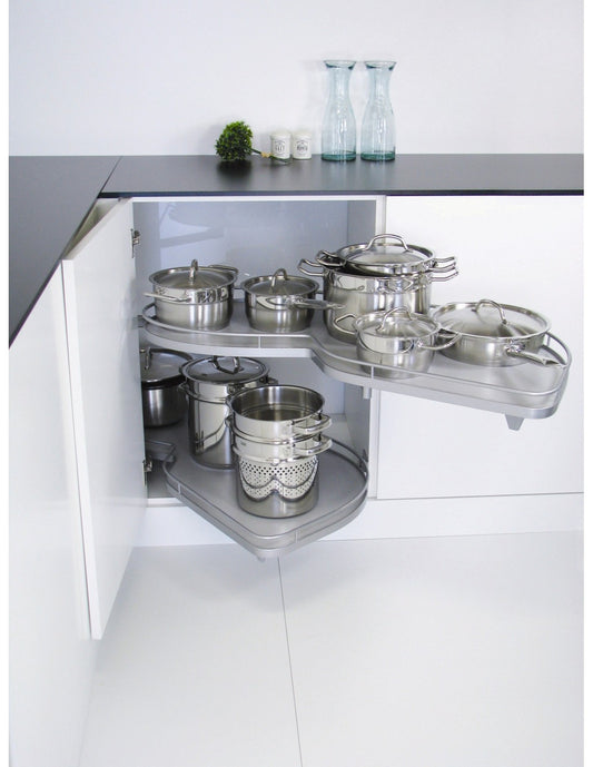 Kesseböhmer LeMans II SILVER Corner Unit Storage shelves 800-1000mm cabinets Pull-out