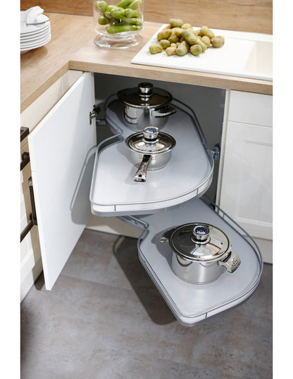 Kesseböhmer LeMans II SILVER Corner Unit Storage shelves 800-1000mm cabinets Pull-out