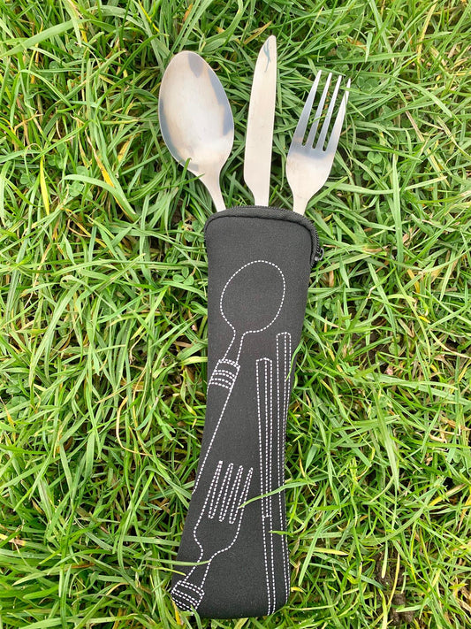 Stainless Steel CAMPING Cutlery Set (MV001)