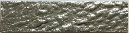 Square Metre of Silver Textured Glass Metro Tile 75x300mm (MT0194 SQM)