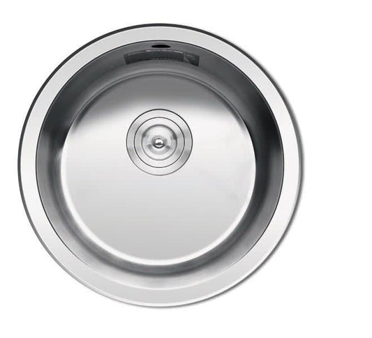 ROCA UTopD46 ROUND STAINLESS STEEL INSET/UNDERMOUNT KITCHEN SINK 450mm (SP0129)