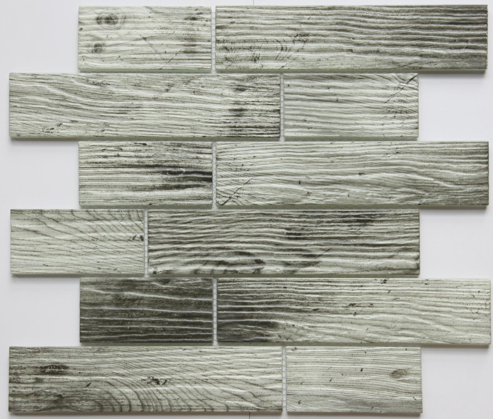 Patterned tiles with a wood-like texture on a white background