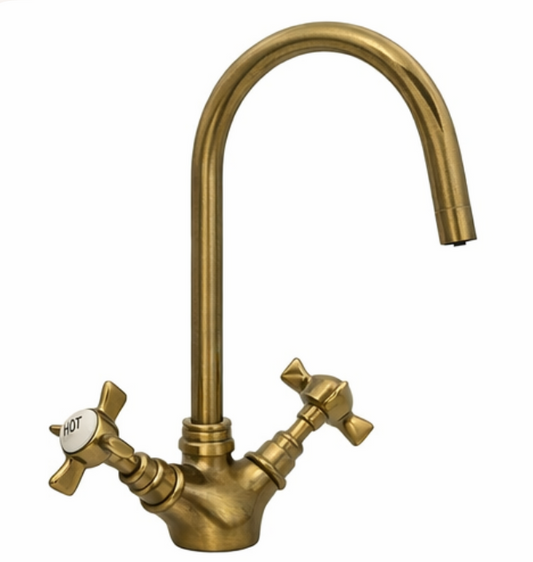 Majestic Twin Handle Kitchen Mixer Tap, 5 Colour options