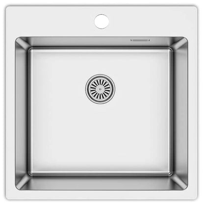 Drop-in Kitchen Sink Stainless Steel 1 Square Bowl 500 x 505 X 200 MM (TJM0039)