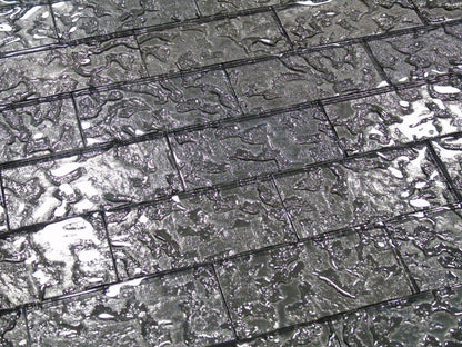Silver Textured Lava Glass Subway Tile 75x150mm (MT0176)