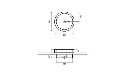 BRECCIA COUNTERTOP WASHBASIN WHITE (0007) SP0060