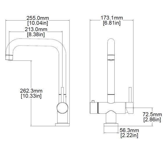 Reginox AMANZI II COPPER 3in1 Boiling Water Kitchen Tap