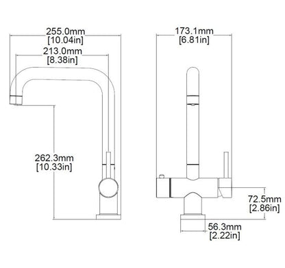 Reginox AMANZI II COPPER 3in1 Boiling Water Kitchen Tap