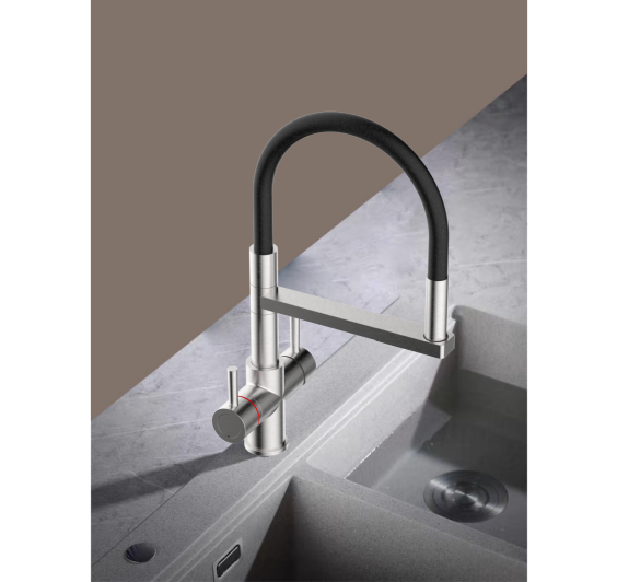 Reginox AQUABEZI BN Brushed 4in1 Boiling Water Kitchen Tap