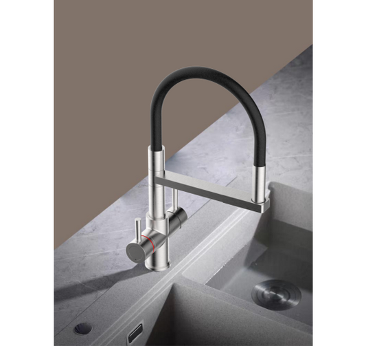Reginox AQUABEZI BN Brushed 4in1 Boiling Water Kitchen Tap