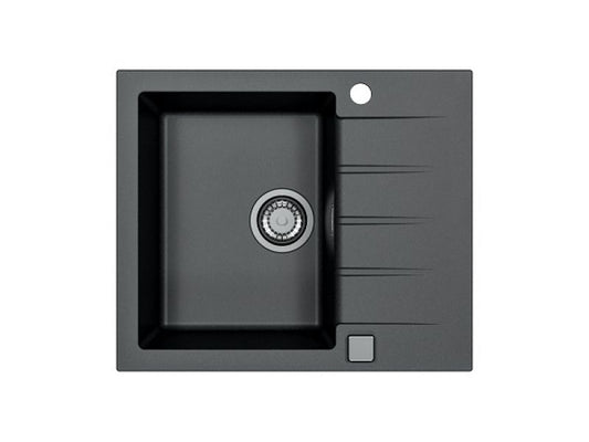 Alveus Cadit 10 Inset 1.0 Composite Kitchen sink 590x500mm Carbon or Arctic