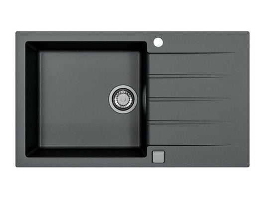 Alveus Cadit 40 Carbon sink & Nobili Live J spout tap matt black