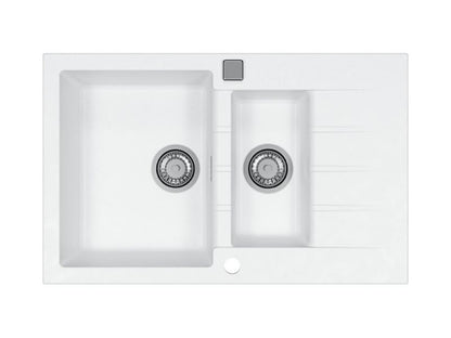 Alveus Cadit 70 Inset 1.5 Composite Kitchen sink, 790x500mm Carbon or Arctic