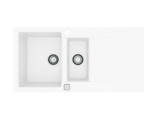 Alveus Cadit 80 Inset Composite 1.5 Kitchen sink, 1000x500x200mm Carbon or Arctic