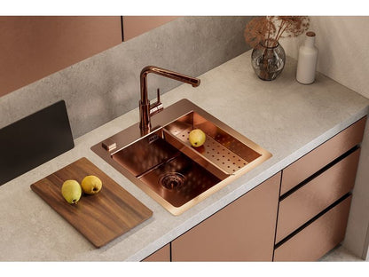 Clearance! Alveus ZEOS-P MONARCH Pull-out Kitchen Mixer Tap Copper, Gold, Anthracite