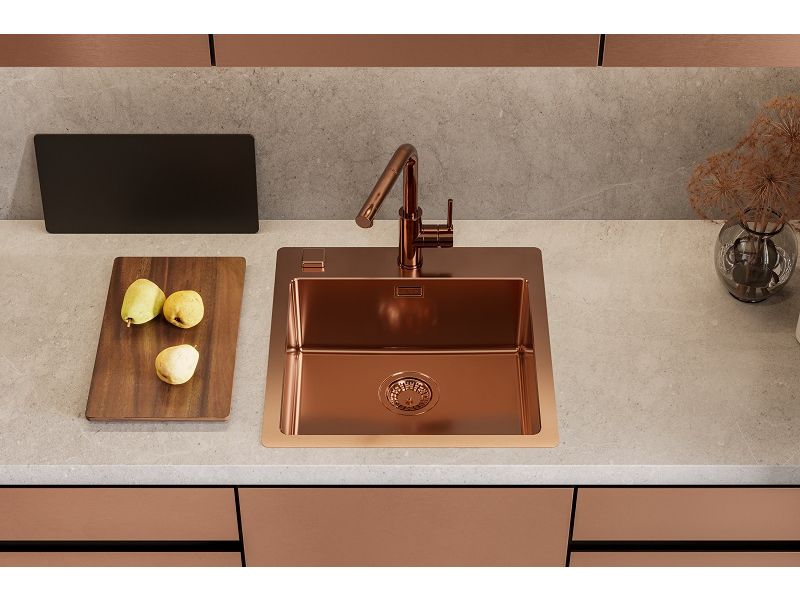 Clearance! Alveus ZEOS-P MONARCH Pull-out Kitchen Mixer Tap Copper, Gold, Anthracite