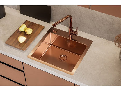 Clearance! Alveus ZEOS-P MONARCH Pull-out Kitchen Mixer Tap Copper, Gold, Anthracite