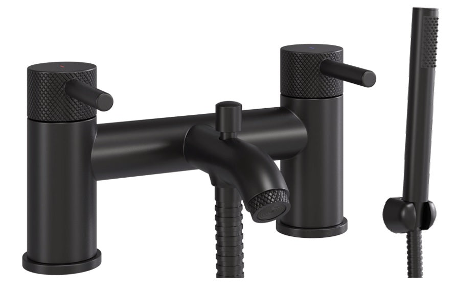 Aspect Tap Range Matte Black finish Bath and Basin taps