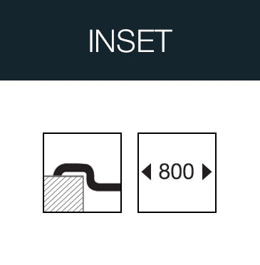 UKinox AS 1160.500.20 Polished 2 Bowl Stainless Steel inset kitchen sink