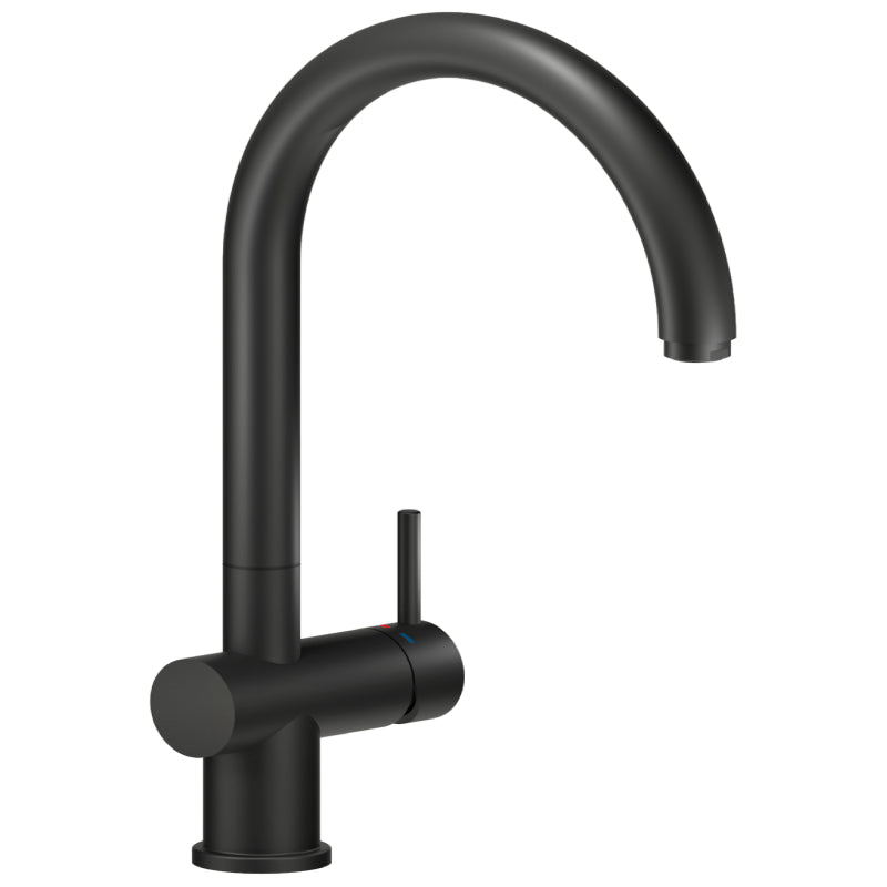 Alveus Cadit 40 Carbon sink & Nobili Live J spout tap matt black