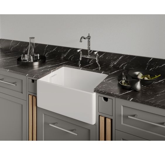 Reginox Belfast II White Ceramic 1 bowl kitchen sink