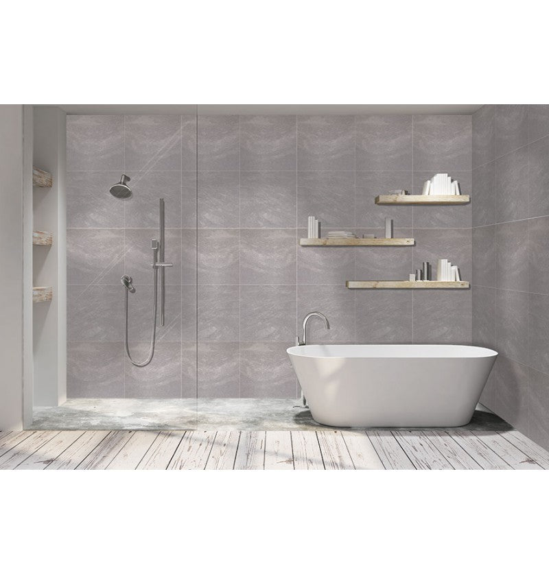 DuraPanel Tile Effect Shower Panel Tongue & Groove 2400x585mm on 9mm Plywood