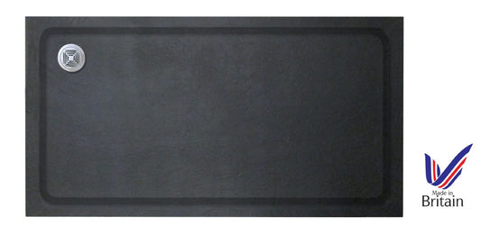 Rectangular Black Stone Trays ABS Capped Stone Resin. Various sizes