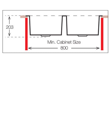 ColorX 2 bowl Rose Gold Undermount/Inset kitchen sink Includes Tap and accessories