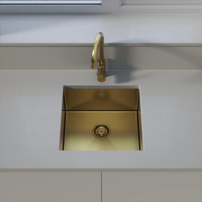ColorX TNL400 Gold Undermount/Inset kitchen sink 400x400mm