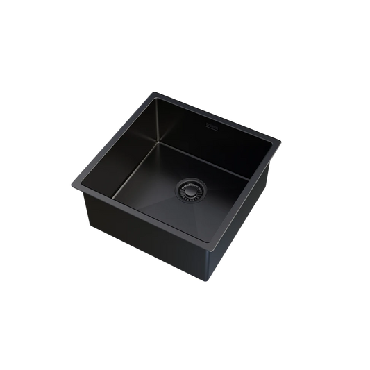 ColorX 1 bowl Matt Black Undermount/Inset kitchen sink 400x400mm Tap option available