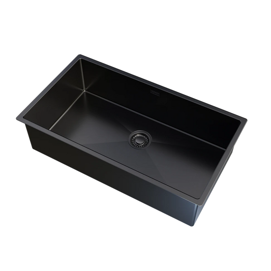 ColorX 1 bowl Matt Black Undermount/Inset kitchen sink 745x400mm Tap option available